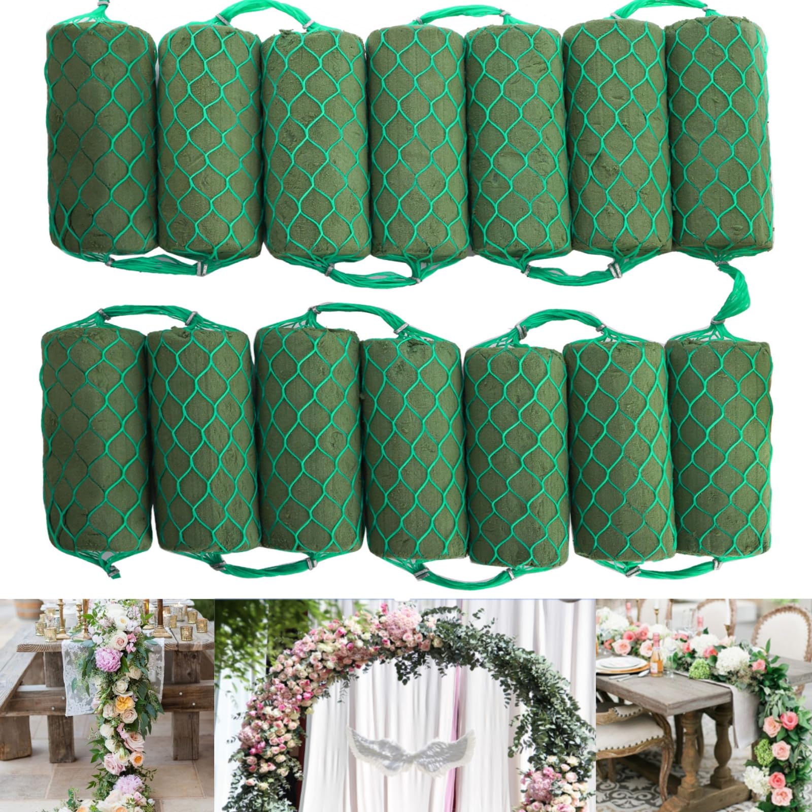 Amazon.com: Lyellfe 14 Pieces Floral Foam Garland, 10 Ft Arch Door